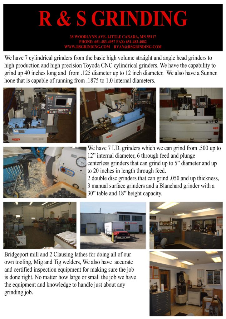 R & S Grinding | Precision Grinding Services